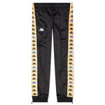 Kid's 222 Banda Deky Trackpants - Black Smoke/Orange Salmon/Blue Princess