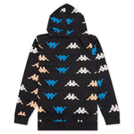 Kid's Authentic Sneek Hoodie - Black Smoke/Orange Salmon/Blue Princess
