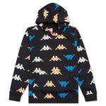 Kid's Authentic Sneek Hoodie - Black Smoke/Orange Salmon/Blue Princess