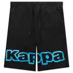 Logo Tape Colm Shorts - Black/Blue Turkis