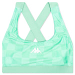 Women's Authentic Pop Ezay Swim Bra Top - Green Spring/White