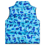 Face Camo Puffer - Blue