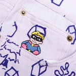 Doodle Drawing Pants - White