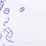 Doodle Drawing Pants - White
