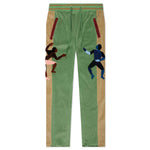 Dancer Velour Track Pants - Green