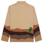Desert Landscape Button Up - Brown