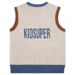 Face Knit Sweater Vest - Grey