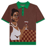 Martini Knit Polo - Brown