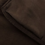 Kid's Heavy Fleece Soccer Short - Brown