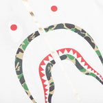 Kid's ABC Camo Shark L/S Tee - White/Green