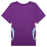 Kid's Colors Side Shark Tee - Purple