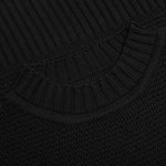 Rustic Knit T-Shirt - Black