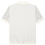 Knit H Pattern Polo - Bone
