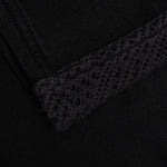 Knitted Panel Shorts - Black