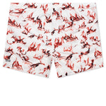 Burnt Boardshort - White