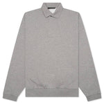 L/S Polo - Dark Heather Oatmeal