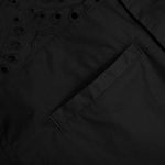 Lace Button Up - Black
