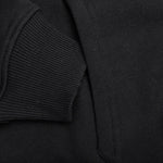 Lace Panel Hoodie - Black