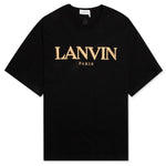 Embroidered Oversize Tee - Black