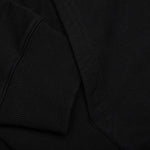 Fleece Eusebio Hoodie Curb Long - Black Orange