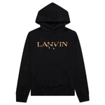 Fleece Eusebio Hoodie Curb Long - Black Orange