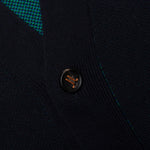 Jacquard Cardigan - Midnight Blue