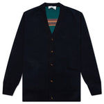 Jacquard Cardigan - Midnight Blue