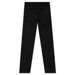 Straight Fluid Pants w/ Drawstrings - Black