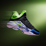 LeBron 19 Low - Black/Ghost Green/Purple Pulse