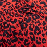 Leopard Active Shorts - Red