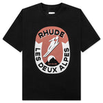 Les Deux Alpes Tee - Vintage Black