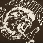Lion Outline Tee - Dark Brown