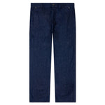 Logo Grid Turn Up Workwear Jeans - Indigo
