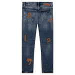 Logo Patch 5 Pockets - Blue/Golden Brown