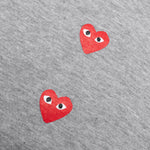 Logo Print Any Heart L/S T-Shirt - Grey