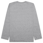 Logo Print Any Heart L/S T-Shirt - Grey