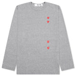 Logo Print Any Heart L/S T-Shirt - Grey