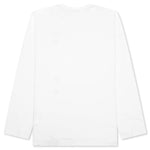 Logo Print Any Heart L/S T-Shirt - White