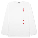 Logo Print Any Heart L/S T-Shirt - White