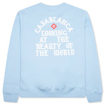 Looking at the Beauty of the World Sweatshirt - Pale Blue
