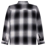 Loose Weave Plaid Shirt - Grey