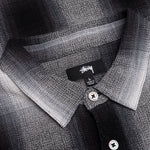 Loose Weave Plaid Shirt - Grey