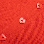 Low Gauge Knit Cardigan - Orange