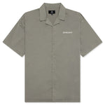 Script Camp Collar Shirt - Washed Khaki