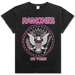 Ramones Tour Crew Tee - Coal Pigment