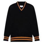 Stripped Pullover - Navy/Orange Stripes