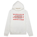 Stripe Stamp Hooded Sweatshirt - Off-White