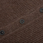 Button-Up Long-Sleeved Cardigan - Walnut