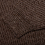 Button-Up Long-Sleeved Cardigan - Walnut