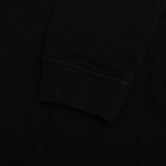 Upside Down Logo Hoodie - Black/White Embroidery